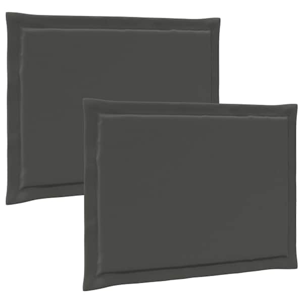 vidaXL Istumispatjad 2 tk Pol&uuml;ester Antratsiit 47 x 36 x 2 cm