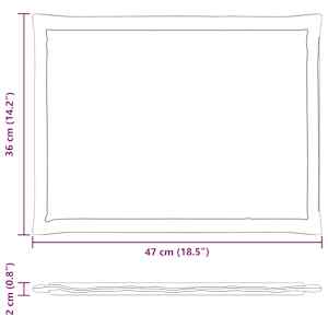Polštáře na sedadla 2 pcs Antracitová 47 x 36 x 2 cm Polyester - obrázek 10