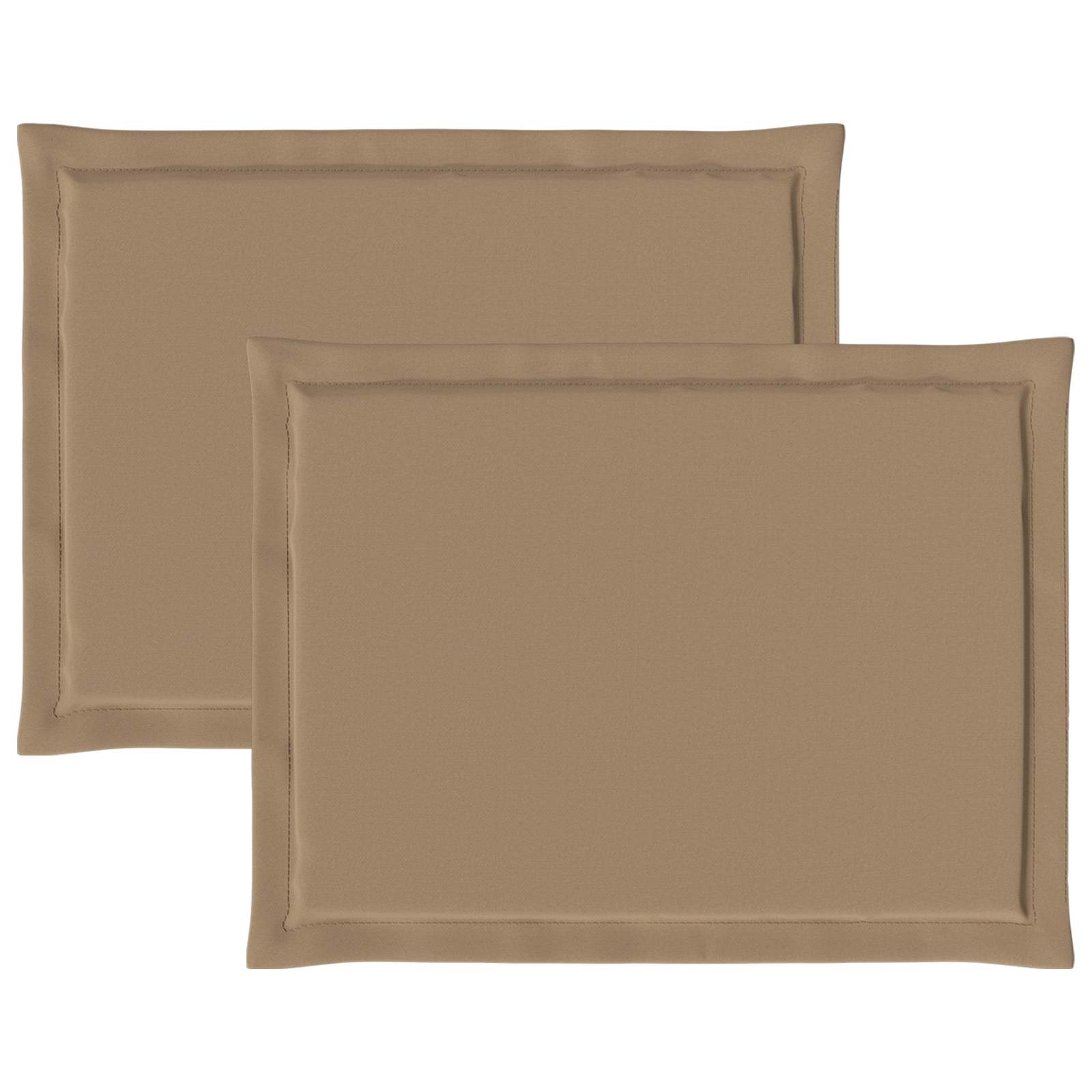 Zitkussens 2 pcs Taupe 47 x 36 x 2 cm Polyester image 6