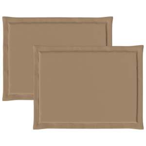 Polštáře na sedadla 2 pcs Taupe 47 x 36 x 2 cm Polyester - obrázek 6