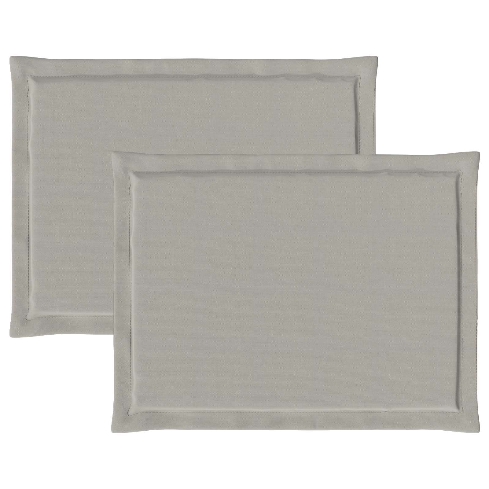 Zitkussens 2 pcs Lichtgrijs 47 x 36 x 2 cm Polyester image 6
