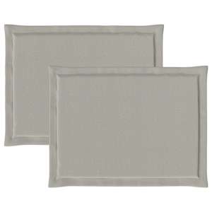Polštáře na sedadla 2 pcs Světle šedá 47 x 36 x 2 cm Polyester - obrázek 6