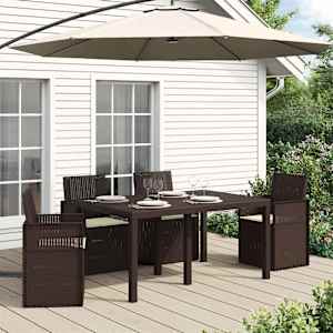 Sedežne blazine 4 pcs Krem 47 x 36 x 2 cm Poliester