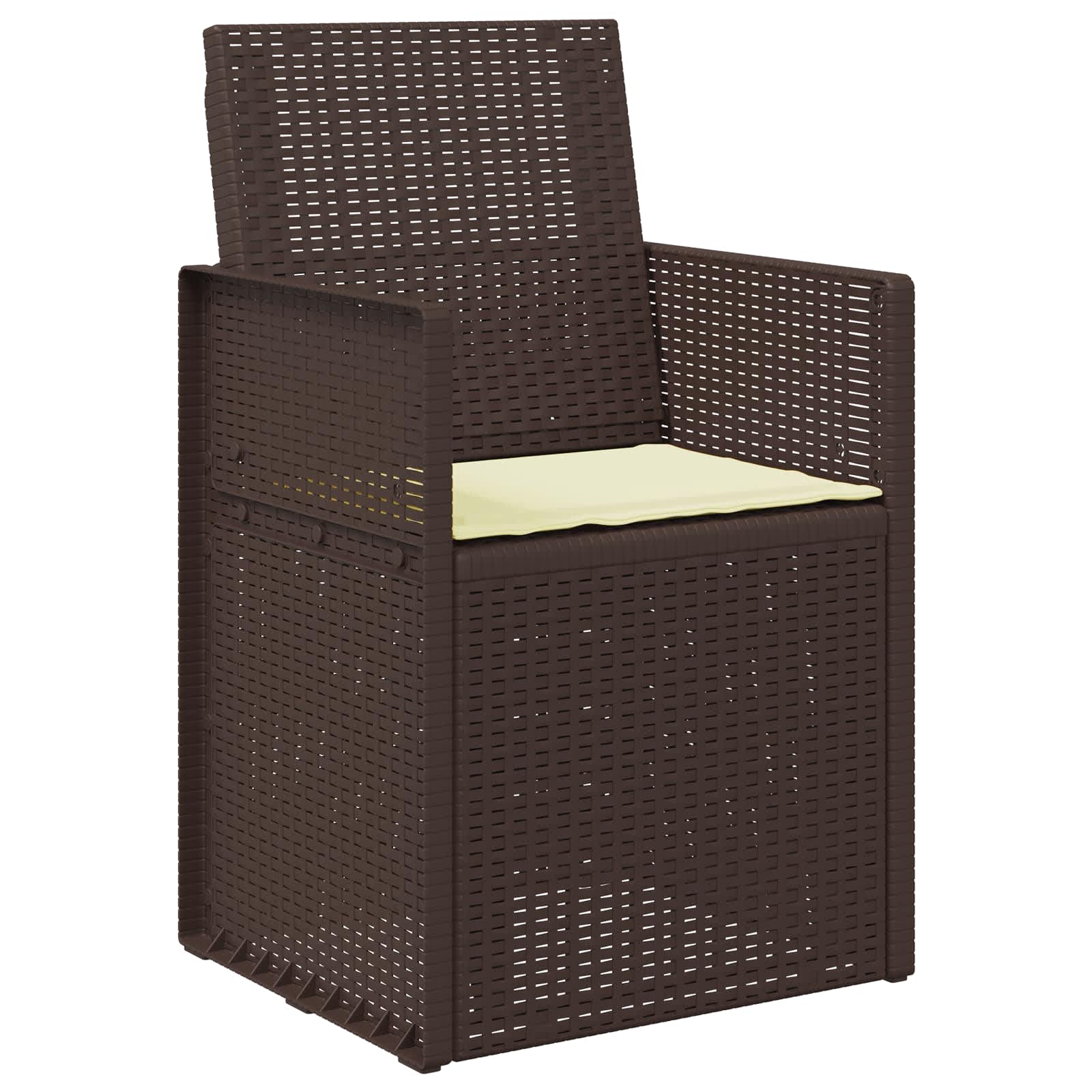 Zitkussens 4 pcs Crèmekleurig 47 x 36 x 2 cm Polyester image 3