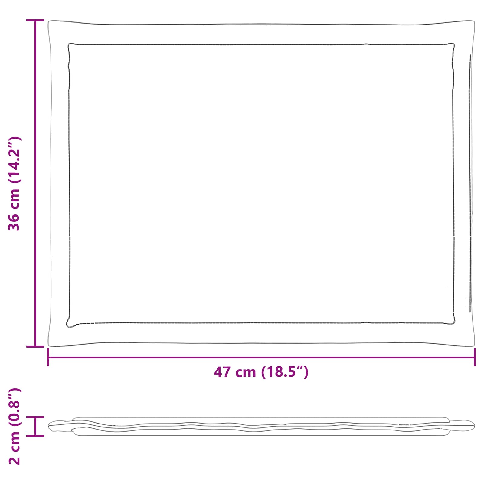 Zitkussens 4 pcs Crèmekleurig 47 x 36 x 2 cm Polyester image 10