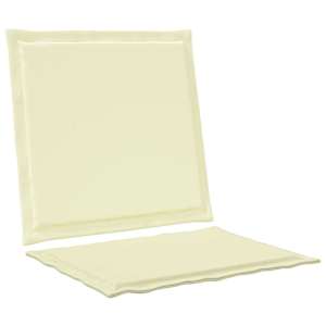 Sedáky a zadní polštáře 2 pcs Krémová 47 x 45 x 2 cm Polyester - obrázek 5