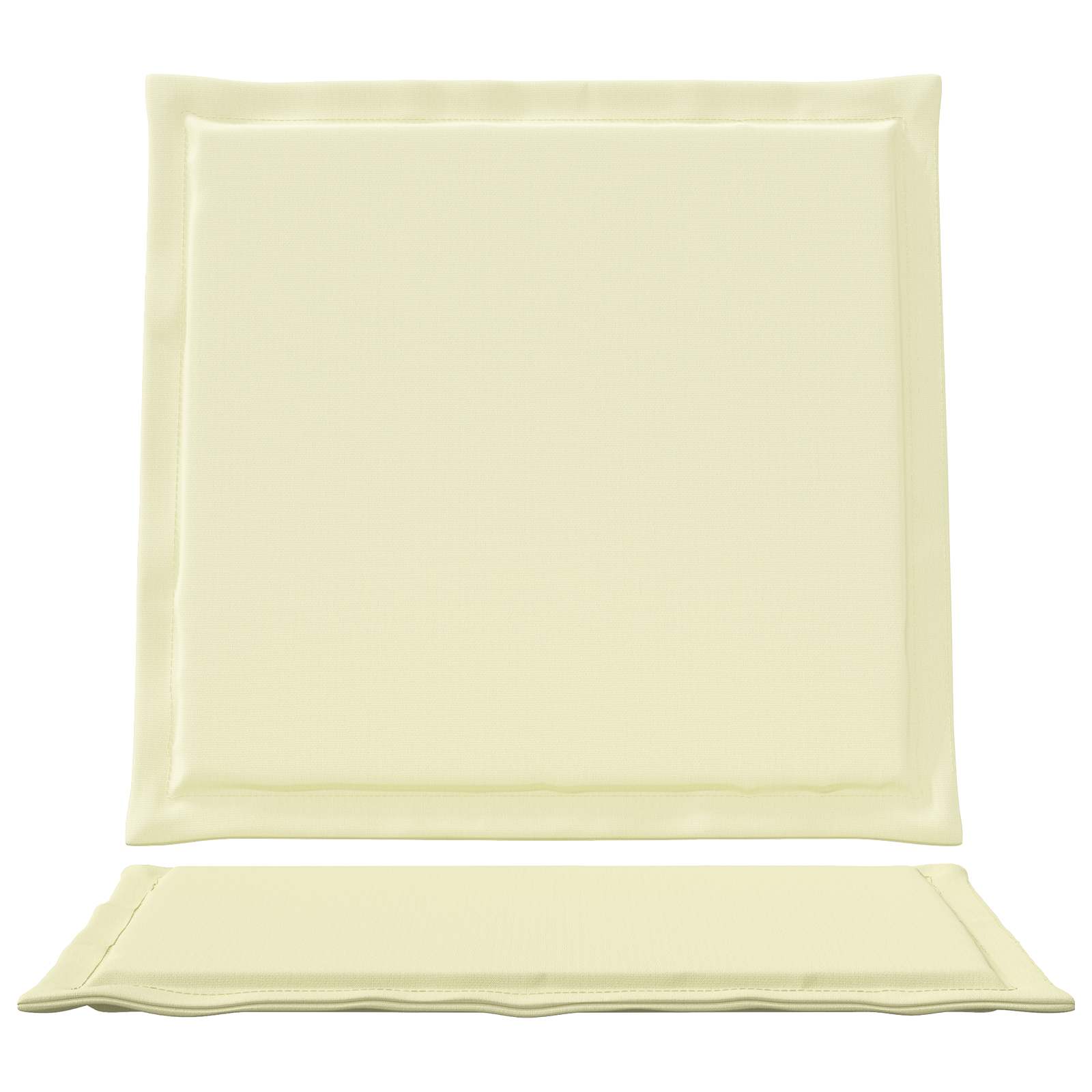 Zit- en Rugkussens 2 pcs Crèmekleurig 47 x 45 x 2 cm Polyester image 6