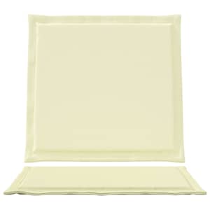 Sedáky a zadní polštáře 2 pcs Krémová 47 x 45 x 2 cm Polyester - obrázek 6