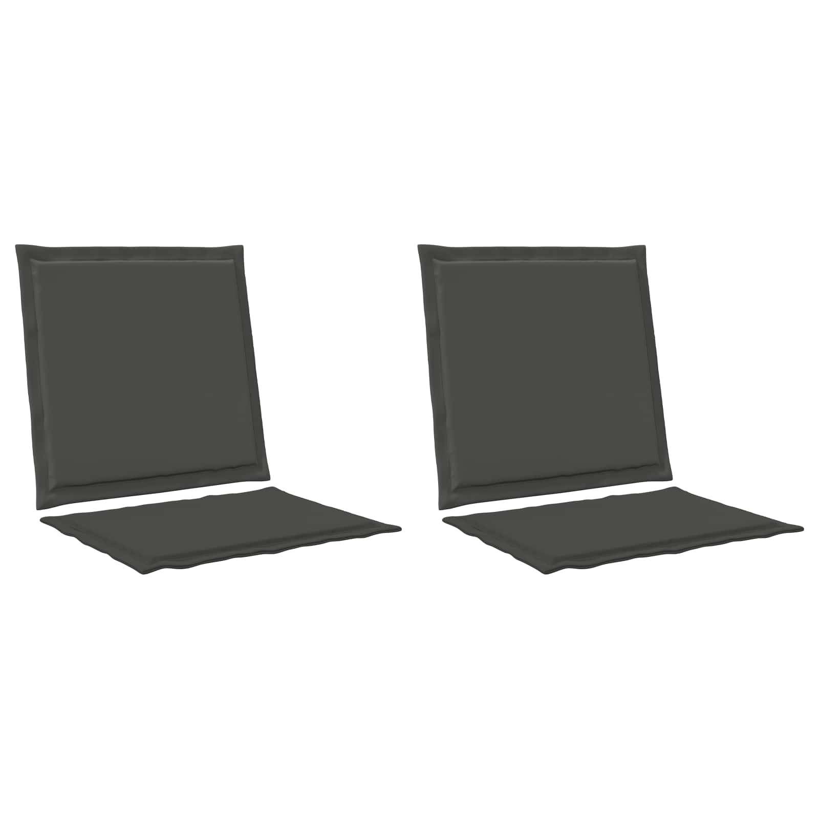 Zit- en Rugkussens 2 pcs Antracietkleurig 47 x 45 x 2 cm image 2