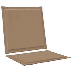 Sedáky a zadní polštáře 2 pcs Taupe 47 x 45 x 2 cm Polyester - obrázek 5