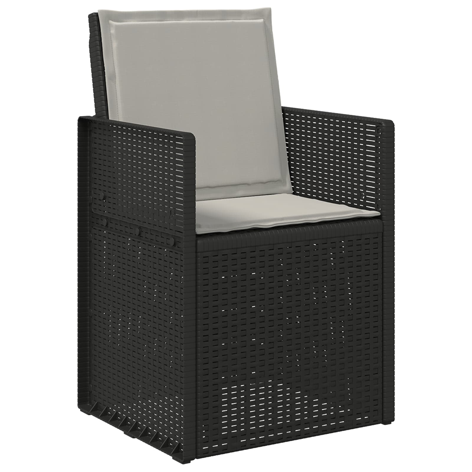 Zit- en Rugkussens 2 pcs Lichtgrijs 47 x 45 x 2 cm Polyester image 3