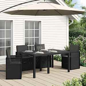 Blazine za sedež in hrbet 4 pcs Antracit 47 x 45 x 2 cm