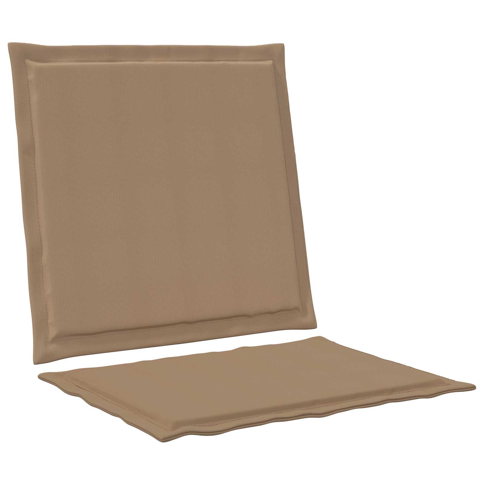 Zit- en Rugkussens 4 pcs Taupe 47 x 45 x 2 cm Polyester image 5