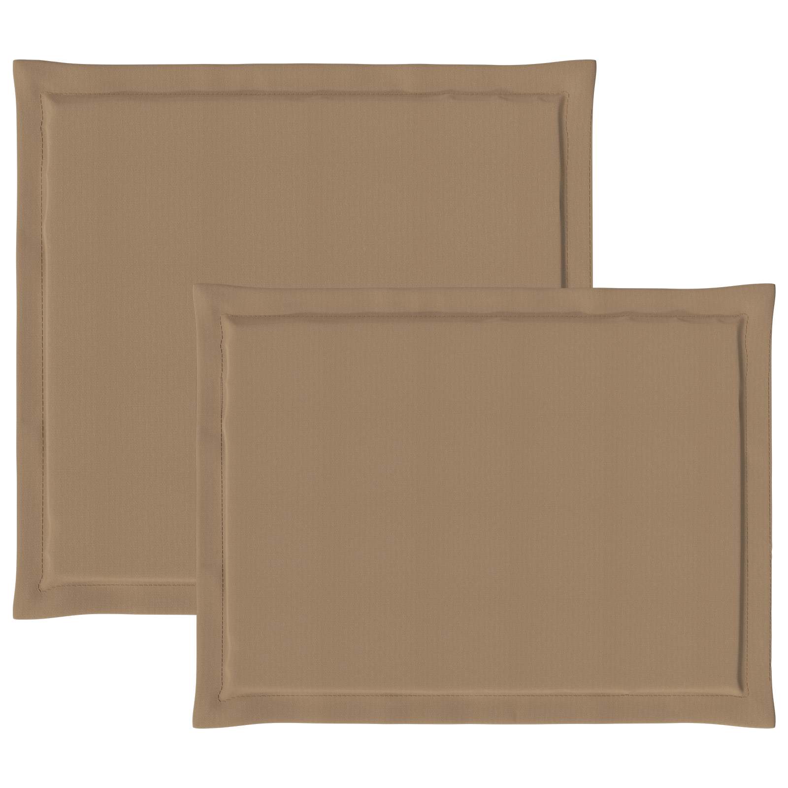 Zit- en Rugkussens 4 pcs Taupe 47 x 45 x 2 cm Polyester image 7