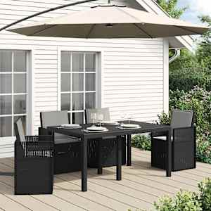 Blazine za sedež in hrbet 4 pcs Svetlo siva 47 x 45 x 2 cm