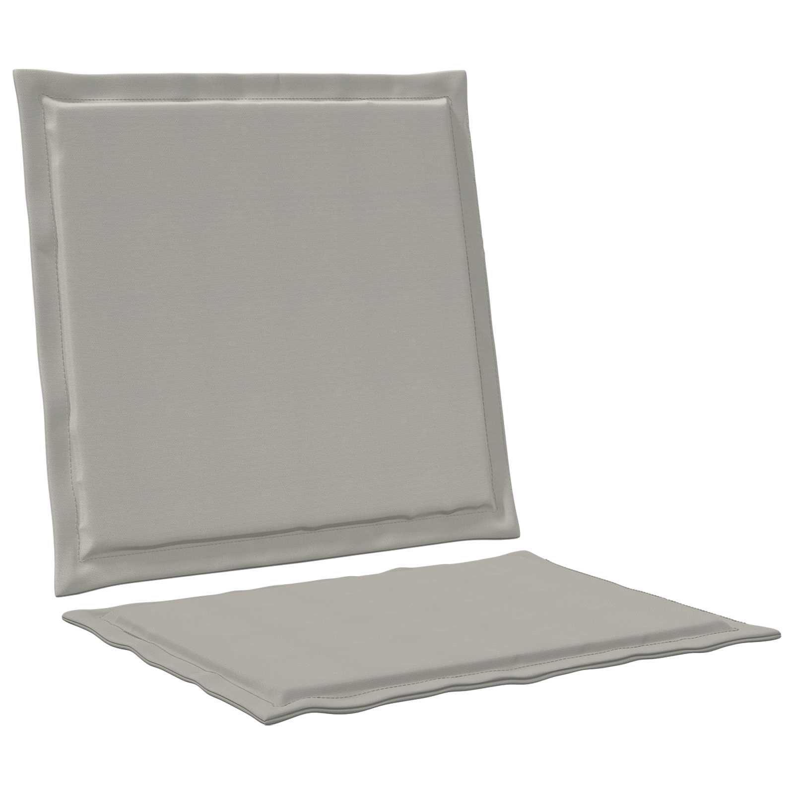 Zit- en Rugkussens 4 pcs Lichtgrijs 47 x 45 x 2 cm Polyester image 5