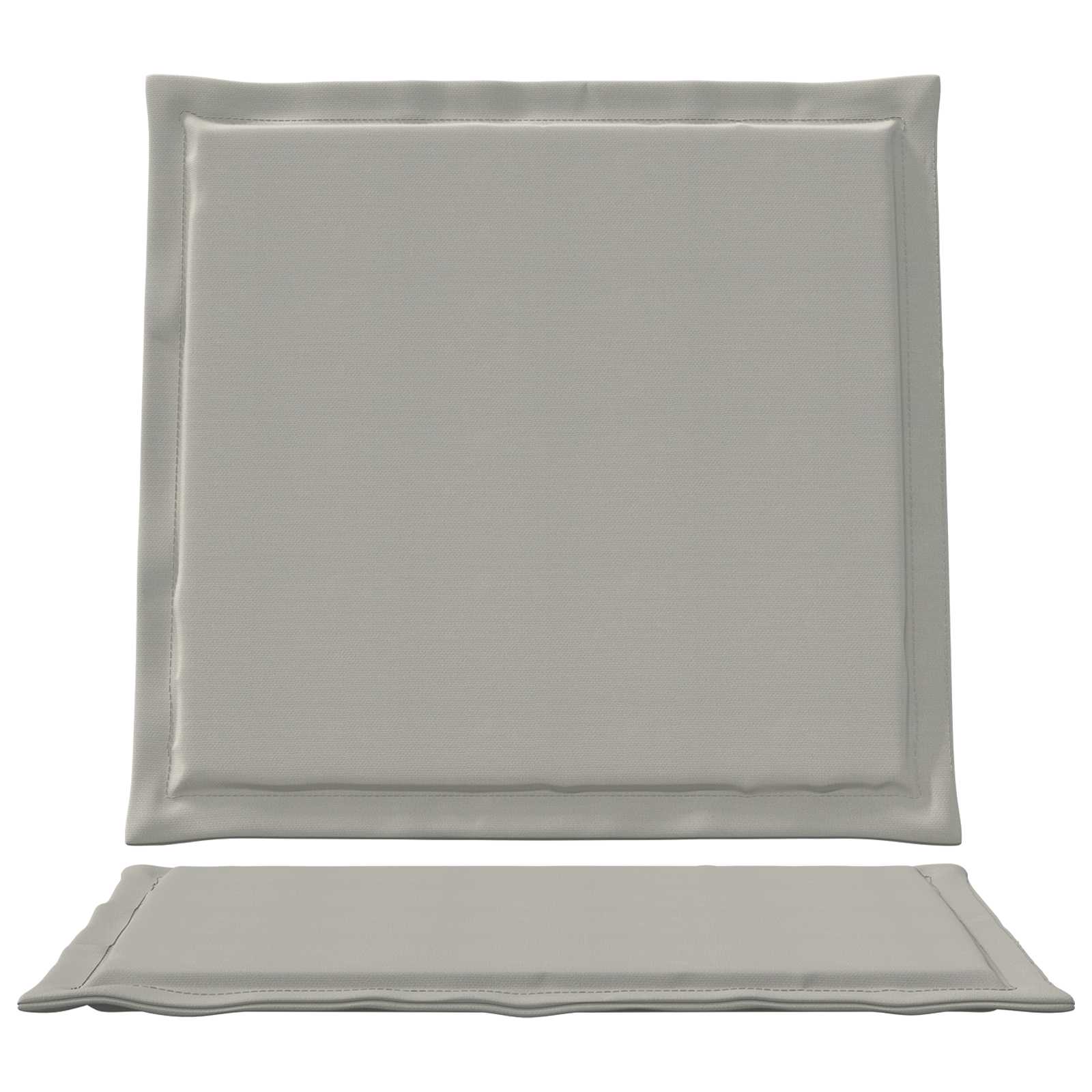 Zit- en Rugkussens 4 pcs Lichtgrijs 47 x 45 x 2 cm Polyester image 6