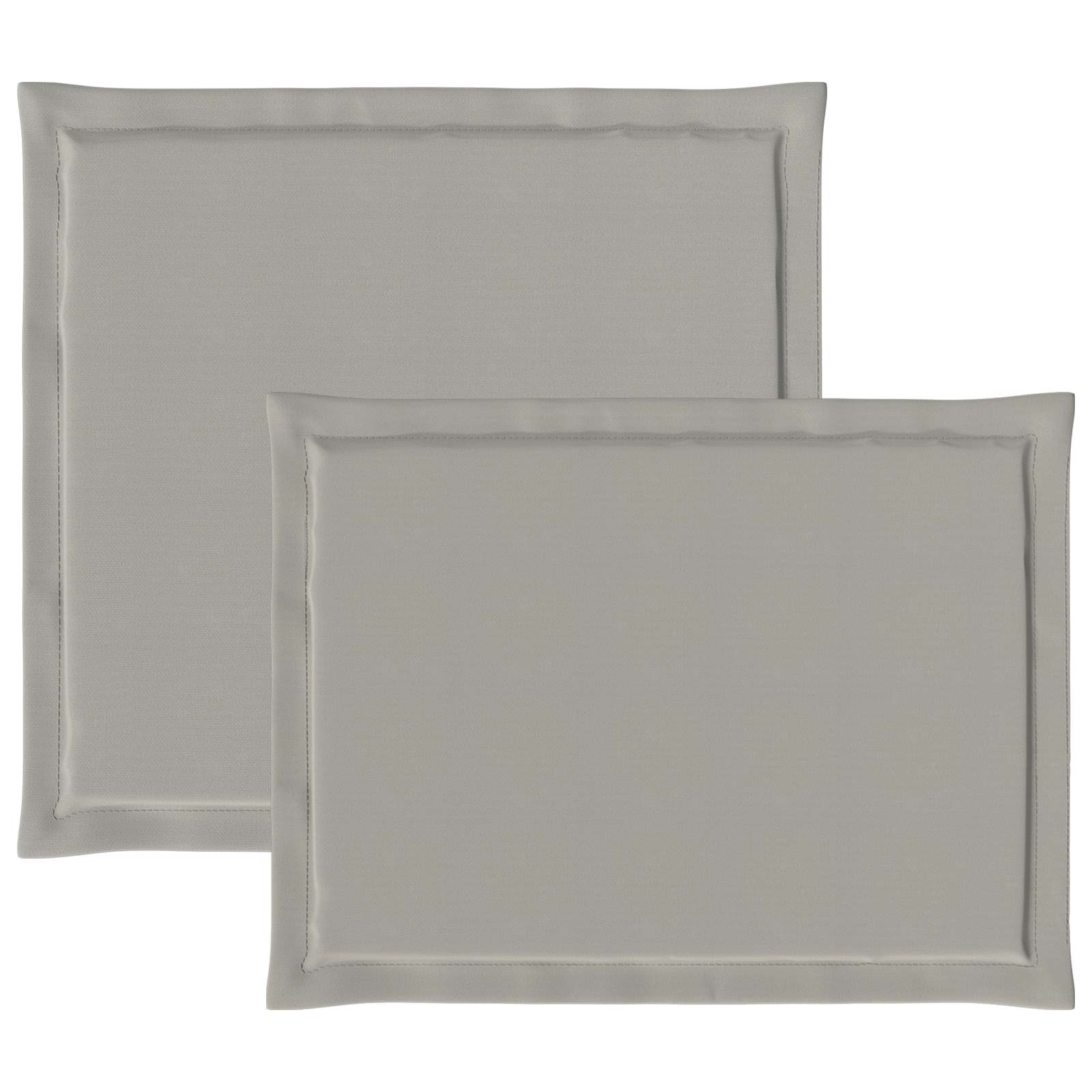 Zit- en Rugkussens 4 pcs Lichtgrijs 47 x 45 x 2 cm Polyester image 7