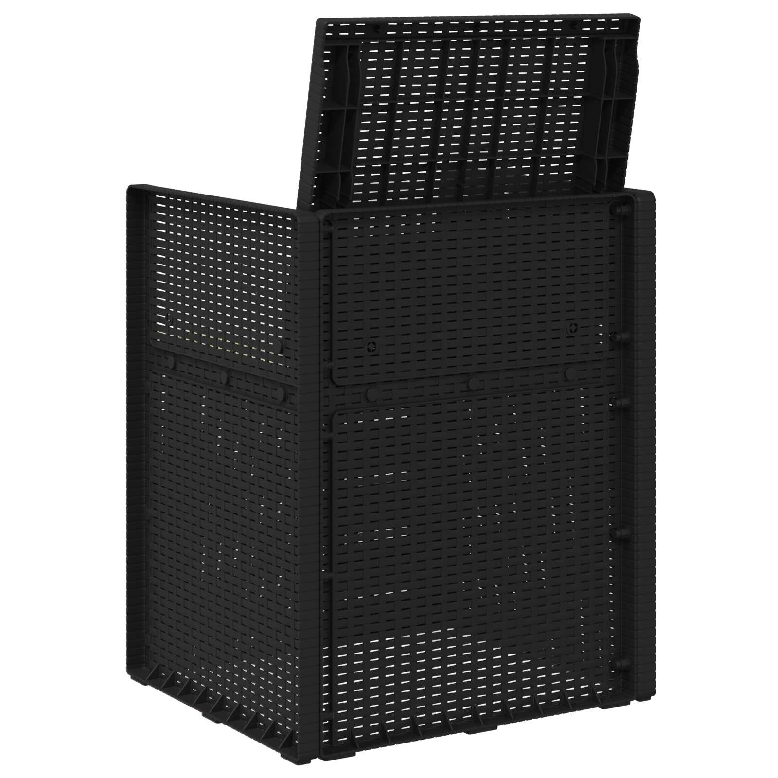 Vrtni jedilni stoli 2 pcs Antracit in krem PP - slika 7