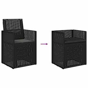 Zahradní jídelní židle 2 pcs Antracitová PP - obrázek 9