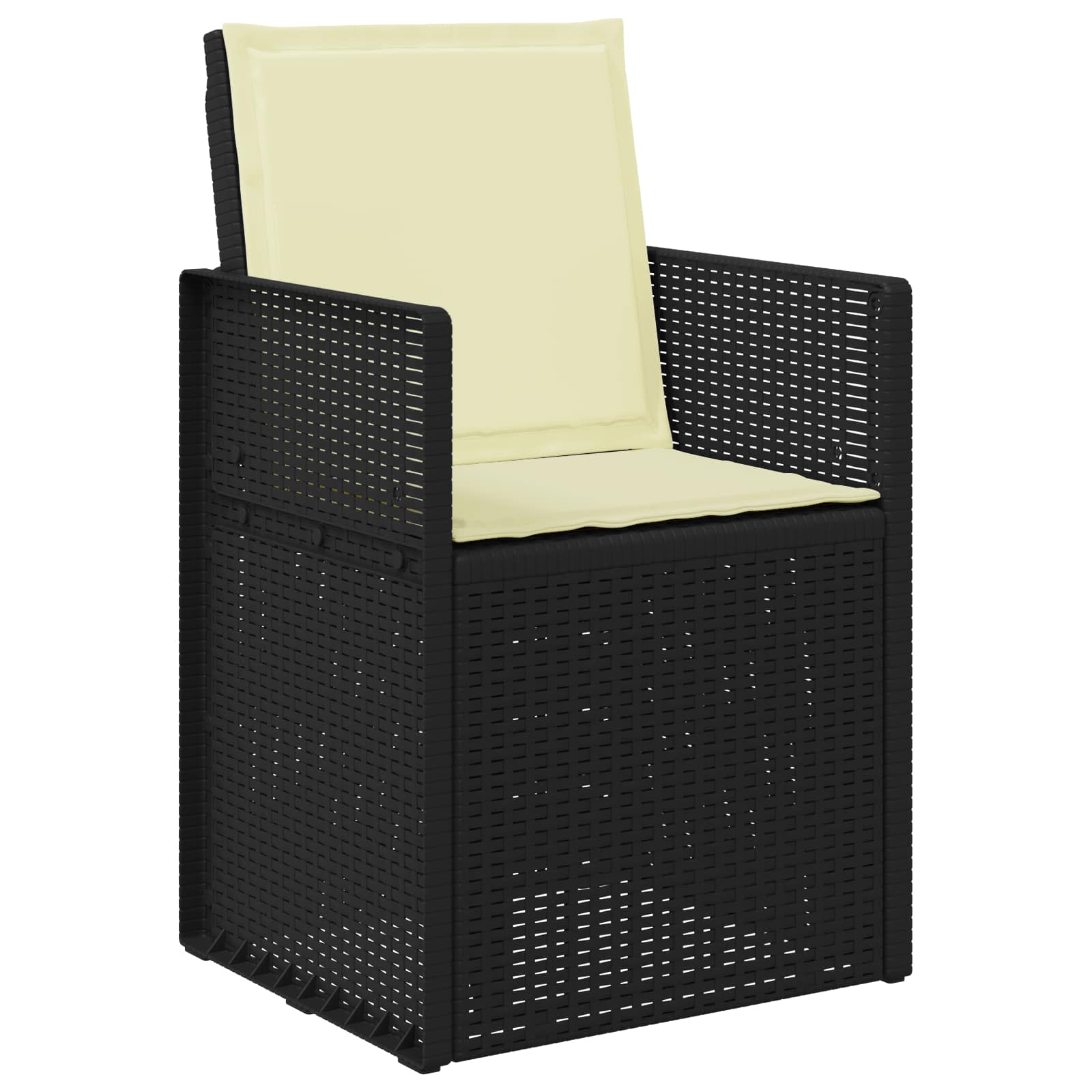 Vrtni jedilni stoli 2 pcs Antracit in krem PP - slika 4