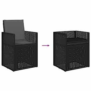 Zahradní jídelní židle 2 pcs Antracitová PP - obrázek 9