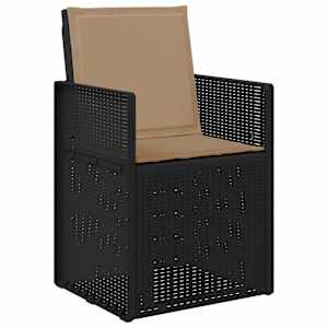 Zahradní jídelní židle 2 pcs Antracitová a taupe PP - obrázek 4