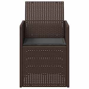 Zahradní jídelní židle 2 pcs Hnědá a antracitová PP - obrázek 5
