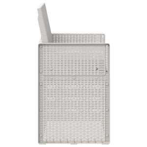 Zahradní jídelní židle 2 pcs Bílá a antracitová PP - obrázek 6