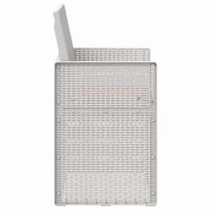 Zahradní jídelní židle 2 pcs Bílá a taupe PP - obrázek 6