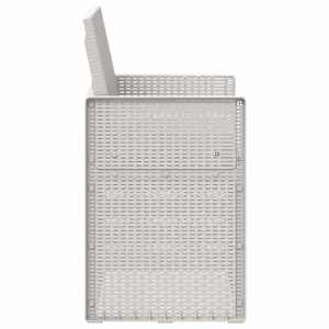 Zahradní jídelní židle 2 pcs Bílá a světlá šedá PP - obrázek 6