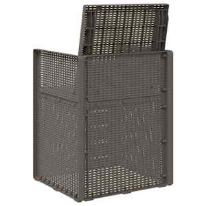 Zahradní jídelní židle 2 pcs Světle šedá PP - obrázek 7