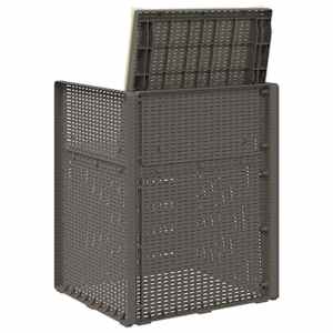 Zahradní jídelní židle 2 pcs Světle šedá a krémová PP - obrázek 7