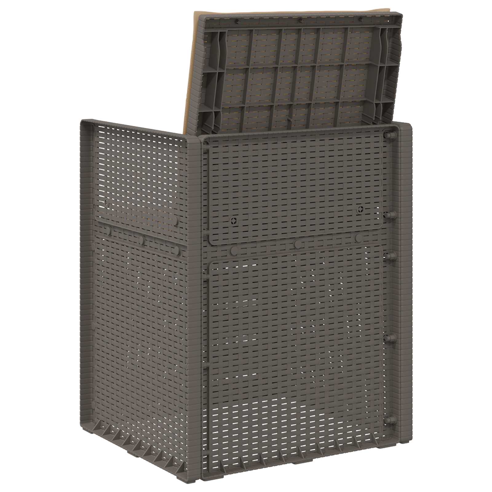 Vrtni jedilni stoli 2 pcs Svetlo siva in taupe PP - slika 7