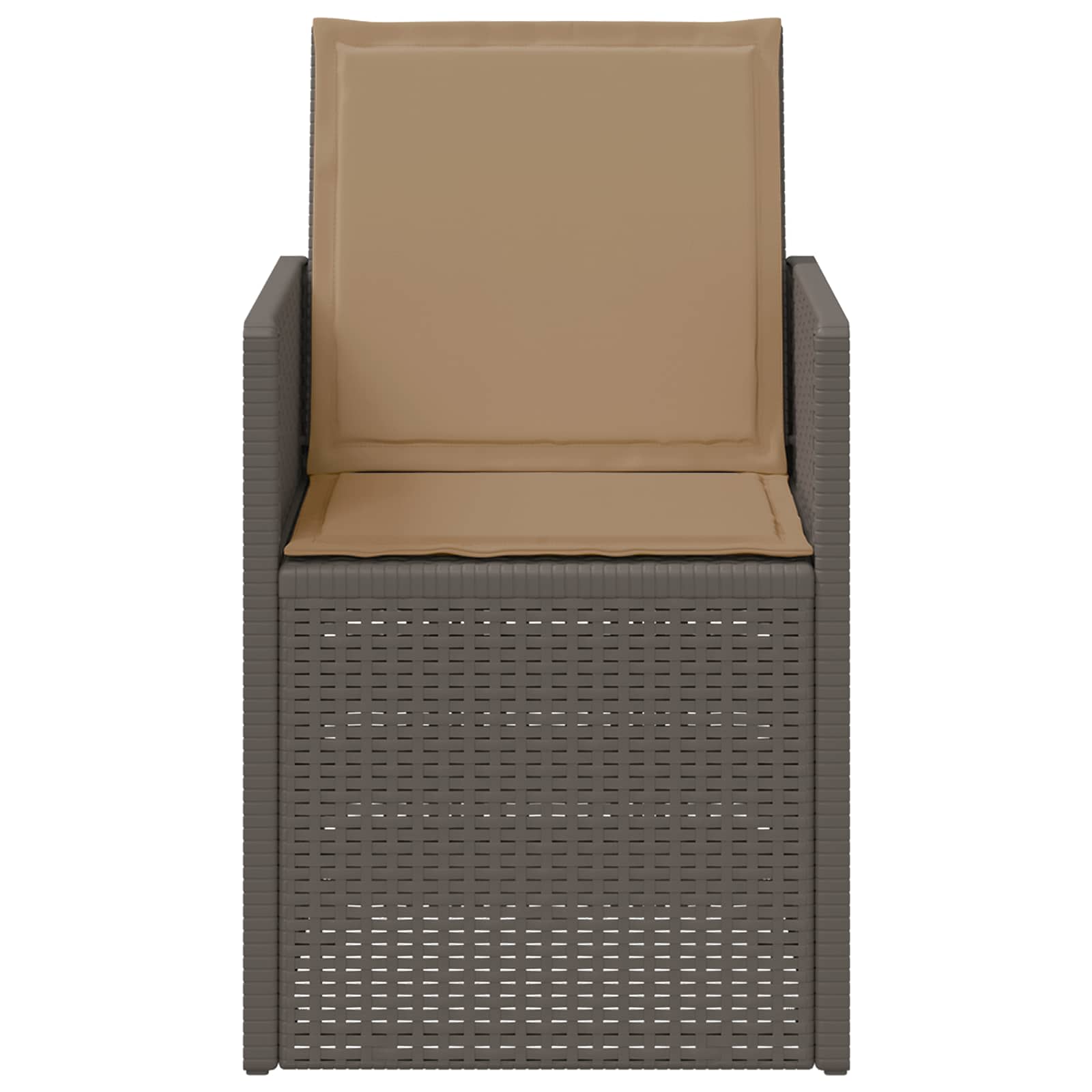 Vrtni jedilni stoli 2 pcs Svetlo siva in taupe PP - slika 5