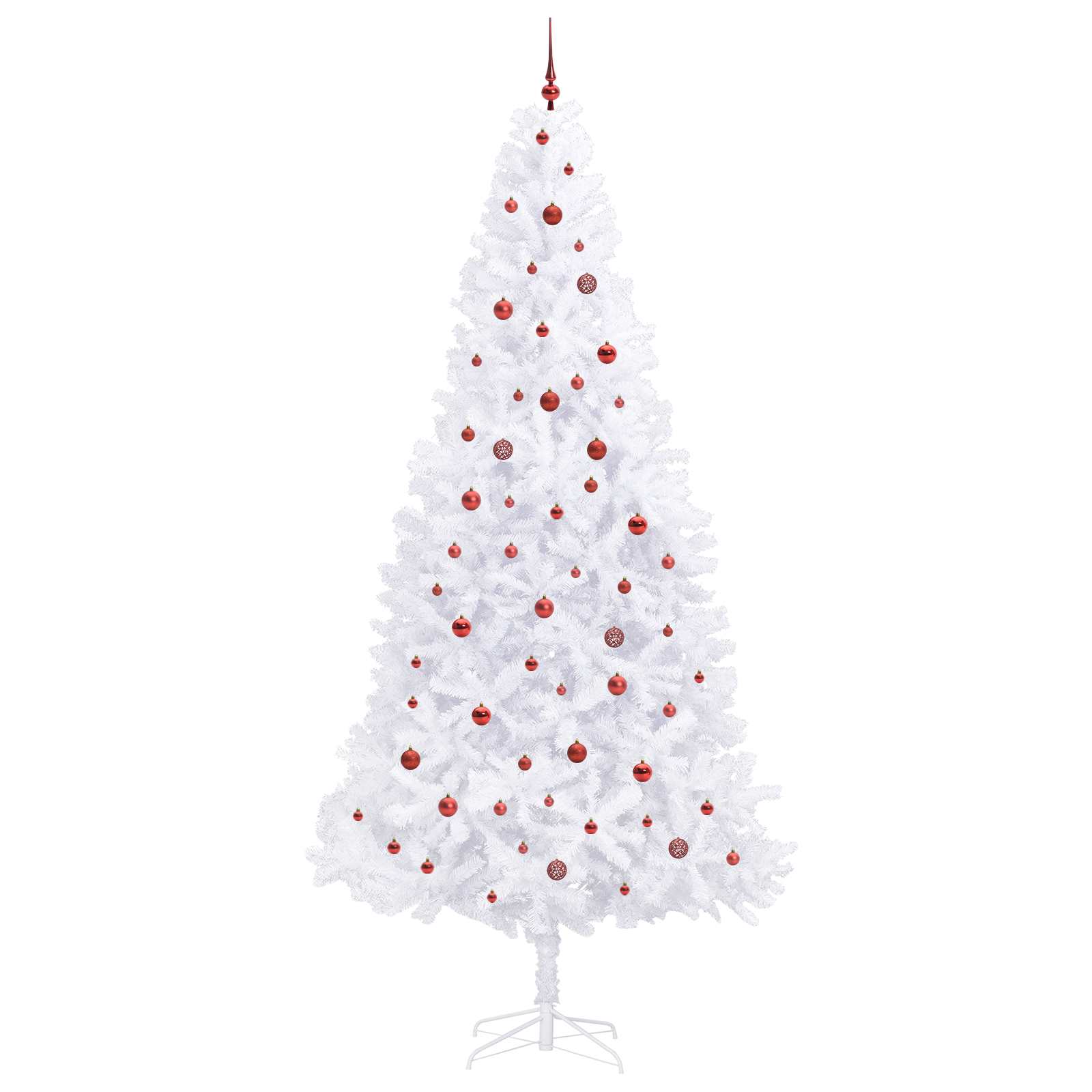 Sapin de Noël artificiel avec 300 LED Blanc 300 cm PVC et Acier – Image 4