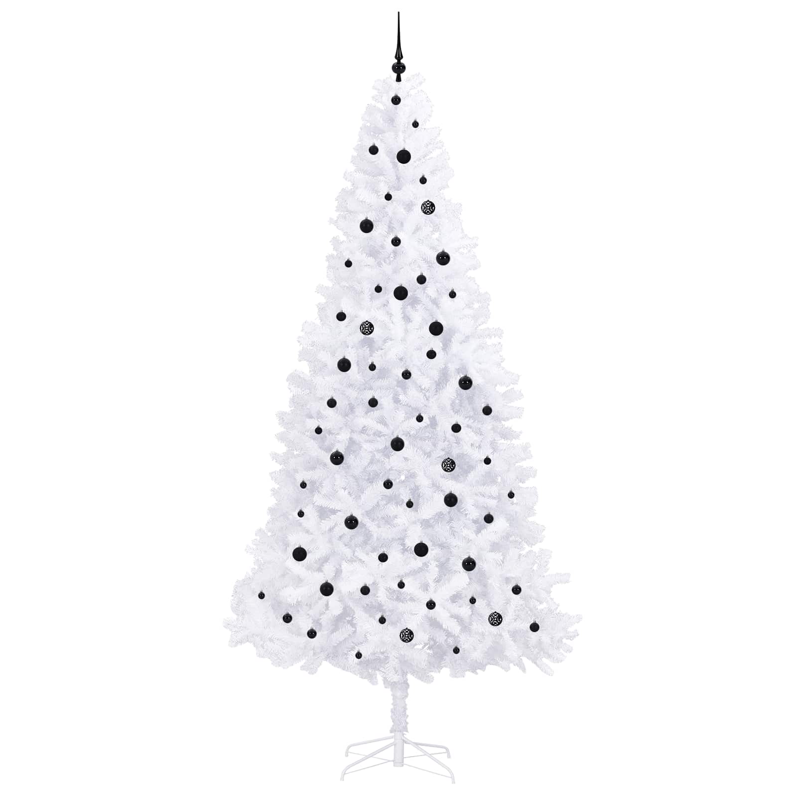 Sapin de Noël artificiel avec 300 LED Blanc 300 cm PVC et Acier – Image 4