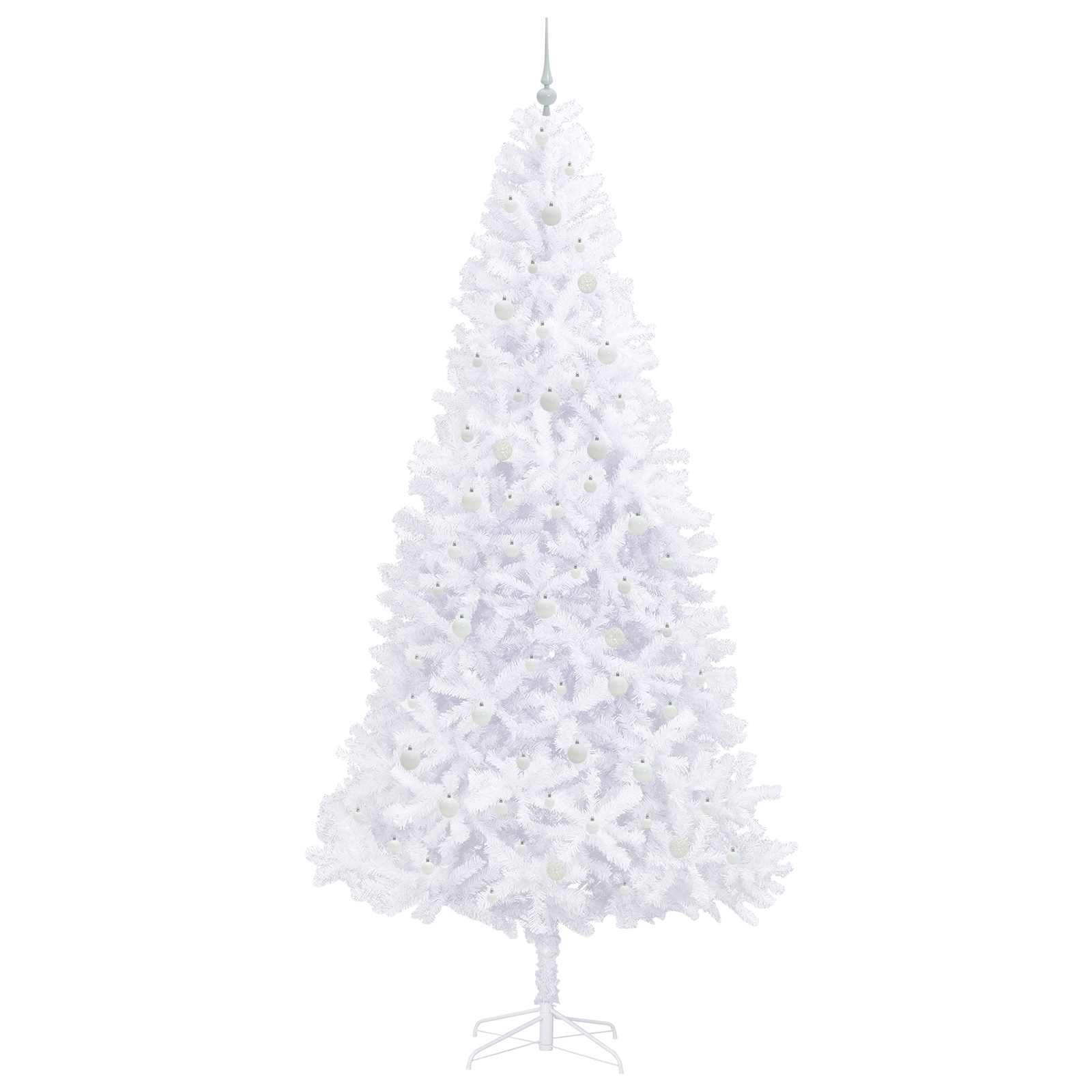 Sapin de Noël artificiel avec 300 LED Blanc 300 cm PVC et Acier – Image 4