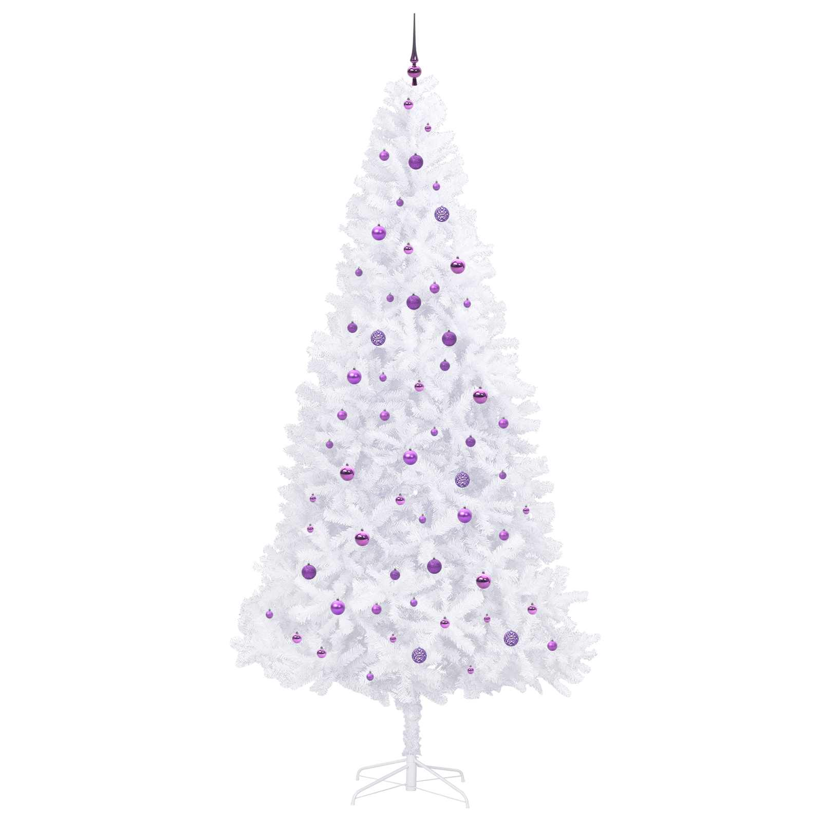 Sapin de Noël artificiel avec 300 LED Blanc 300 cm PVC et Acier – Image 4