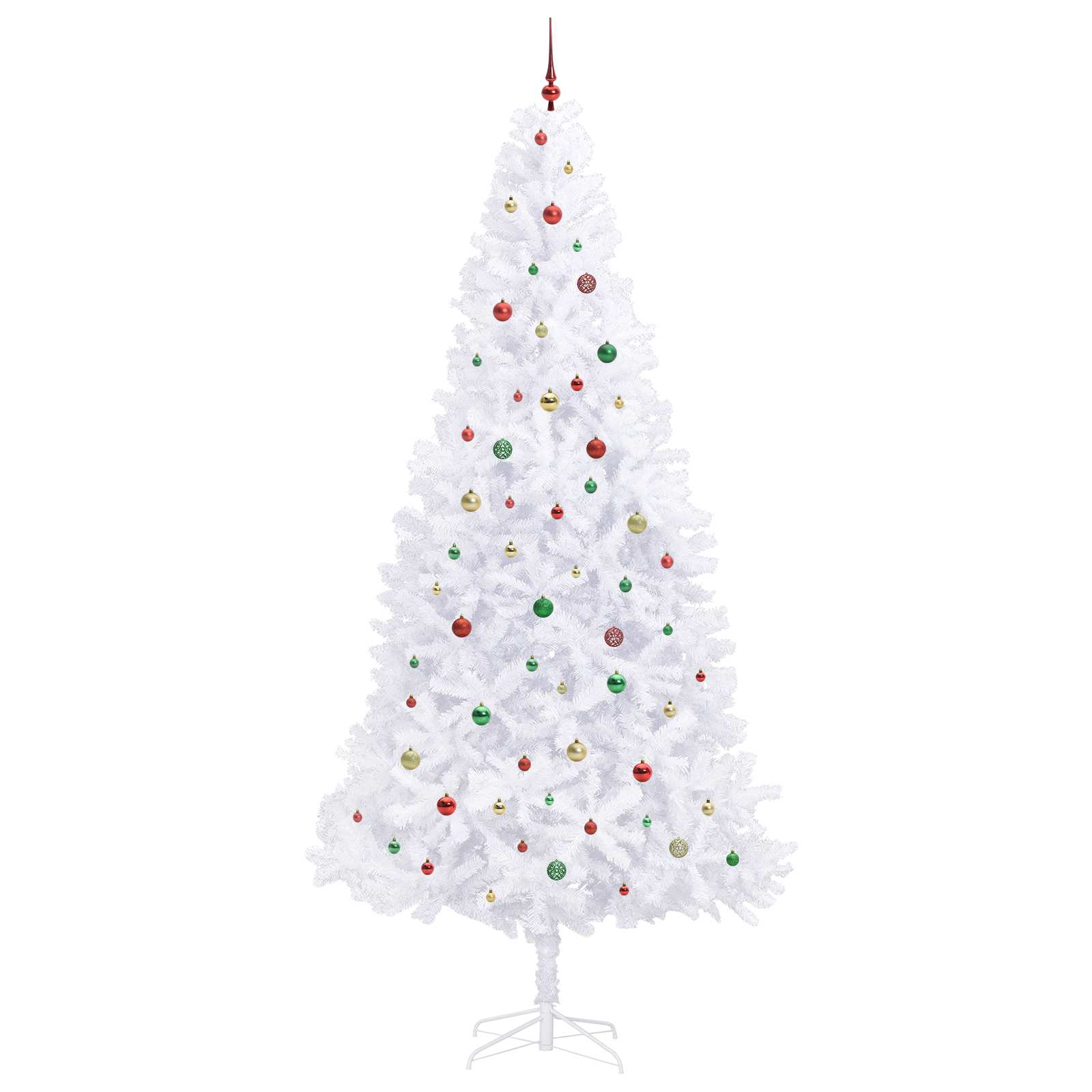 Sapin de Noël artificiel avec 300 LED Blanc 300 cm PVC et Acier – Image 5