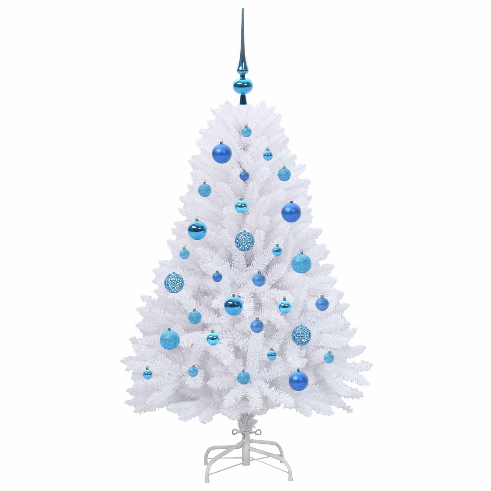 Sapin de Noël Artificiel à Branches Articulées Blanc 120 cm – Image 4