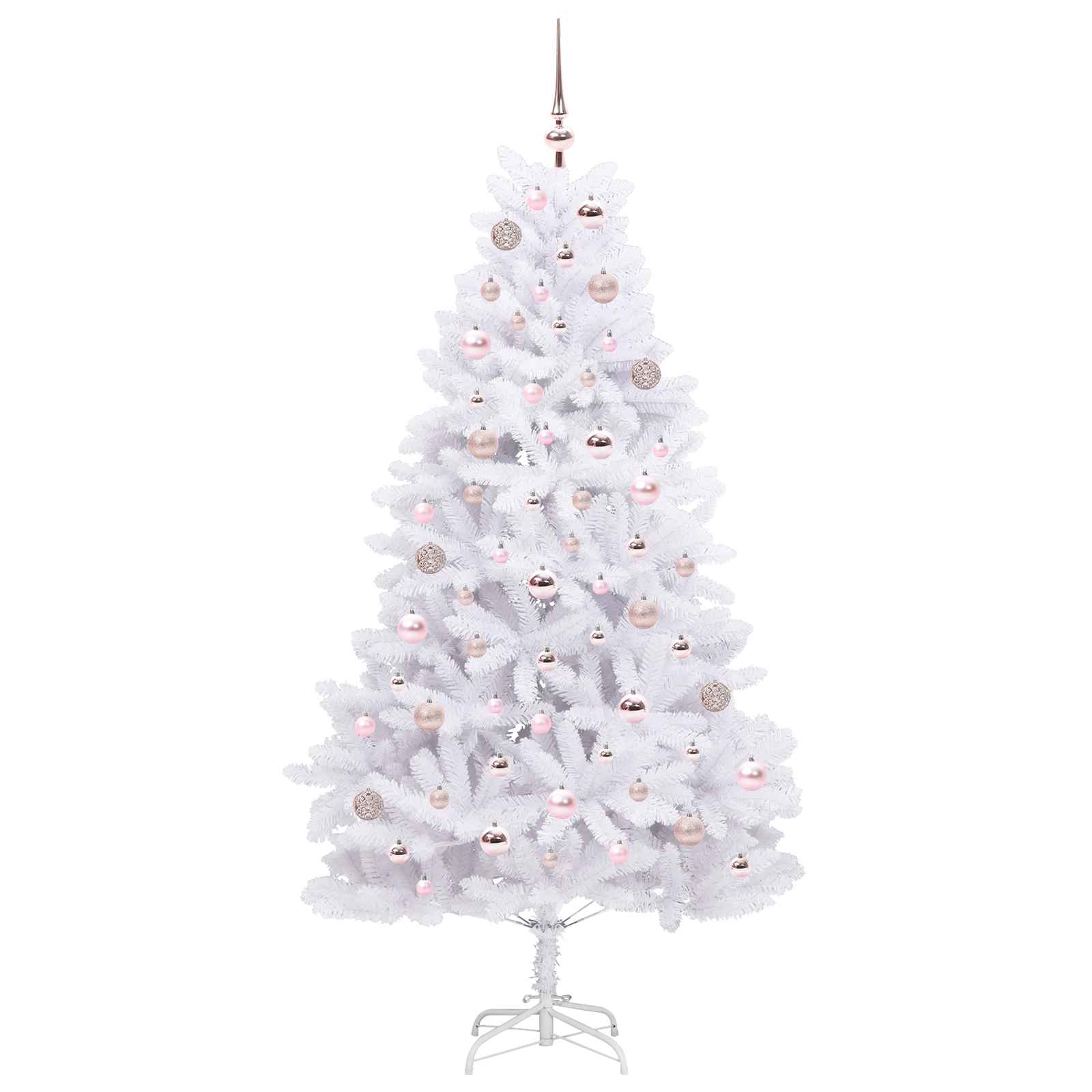 Sapin de Noël Artificiel à Branches Articulées Blanc 180 cm – Image 4