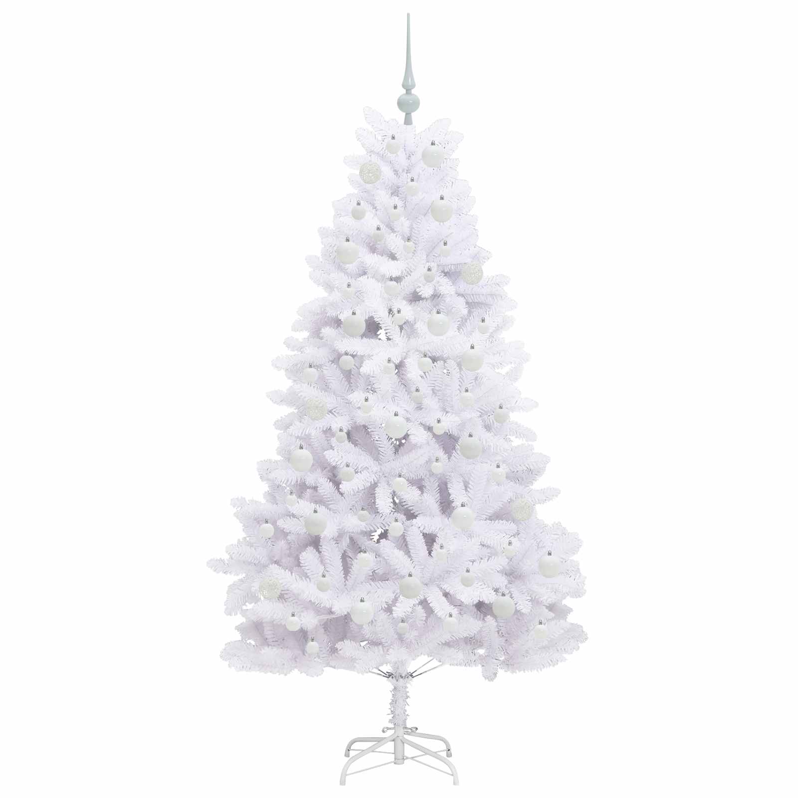 Sapin de Noël Artificiel à Branches Articulées Blanc 180 cm – Image 4