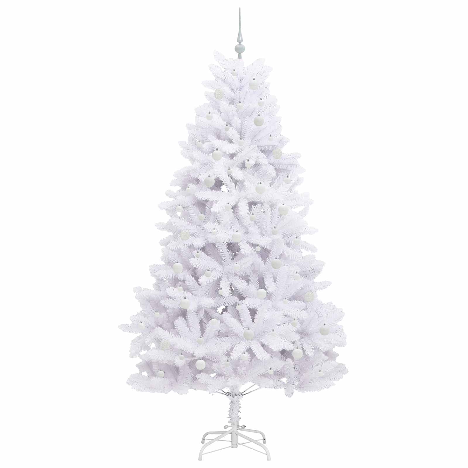 Sapin de Noël Artificiel à Branches Articulées Blanc 240 cm – Image 4