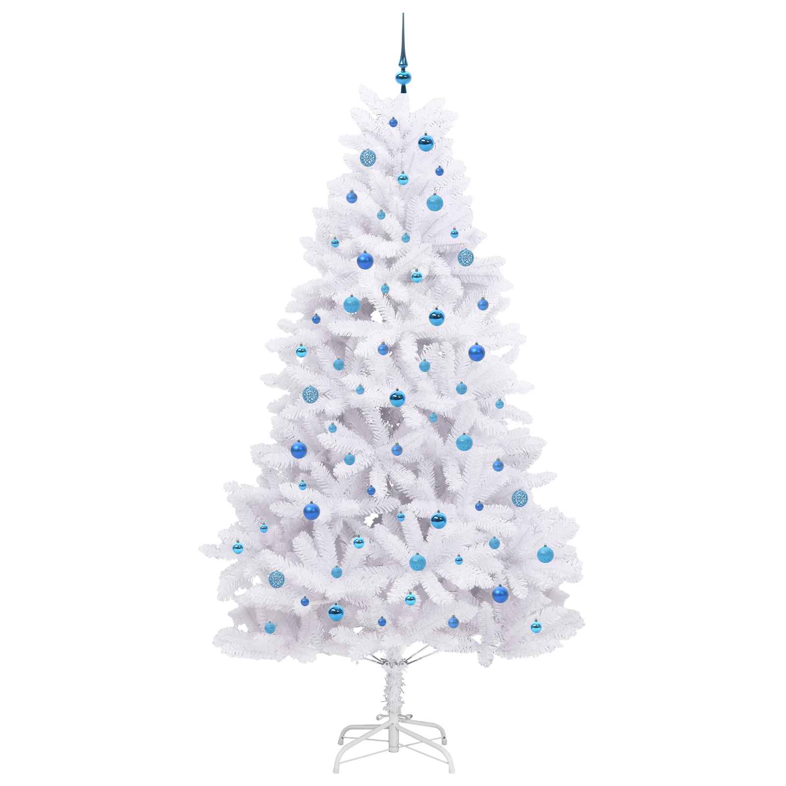 Sapin de Noël Artificiel à Branches Articulées Blanc 240 cm – Image 4