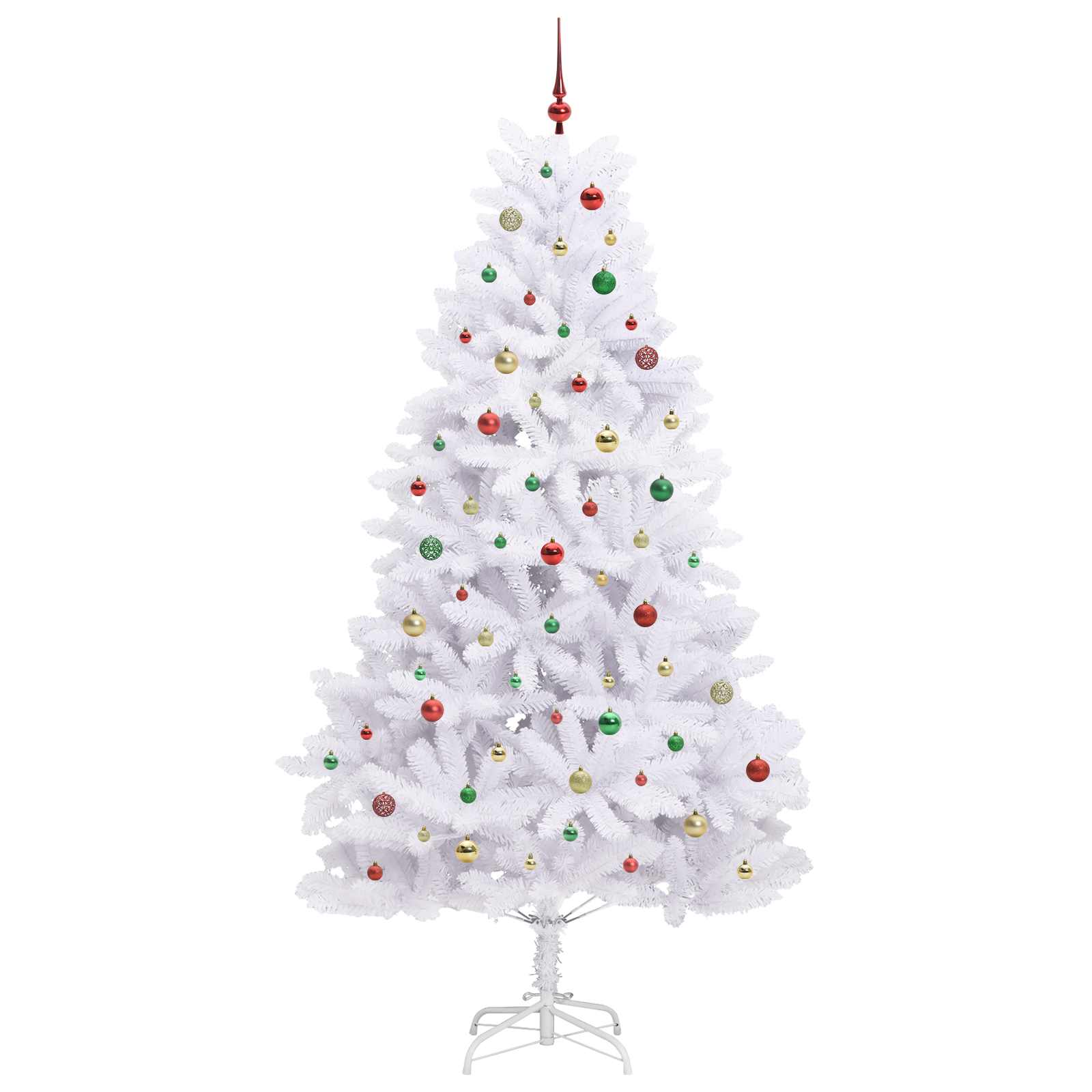 Sapin de Noël Artificiel à Branches Articulées Blanc 240 cm – Image 5