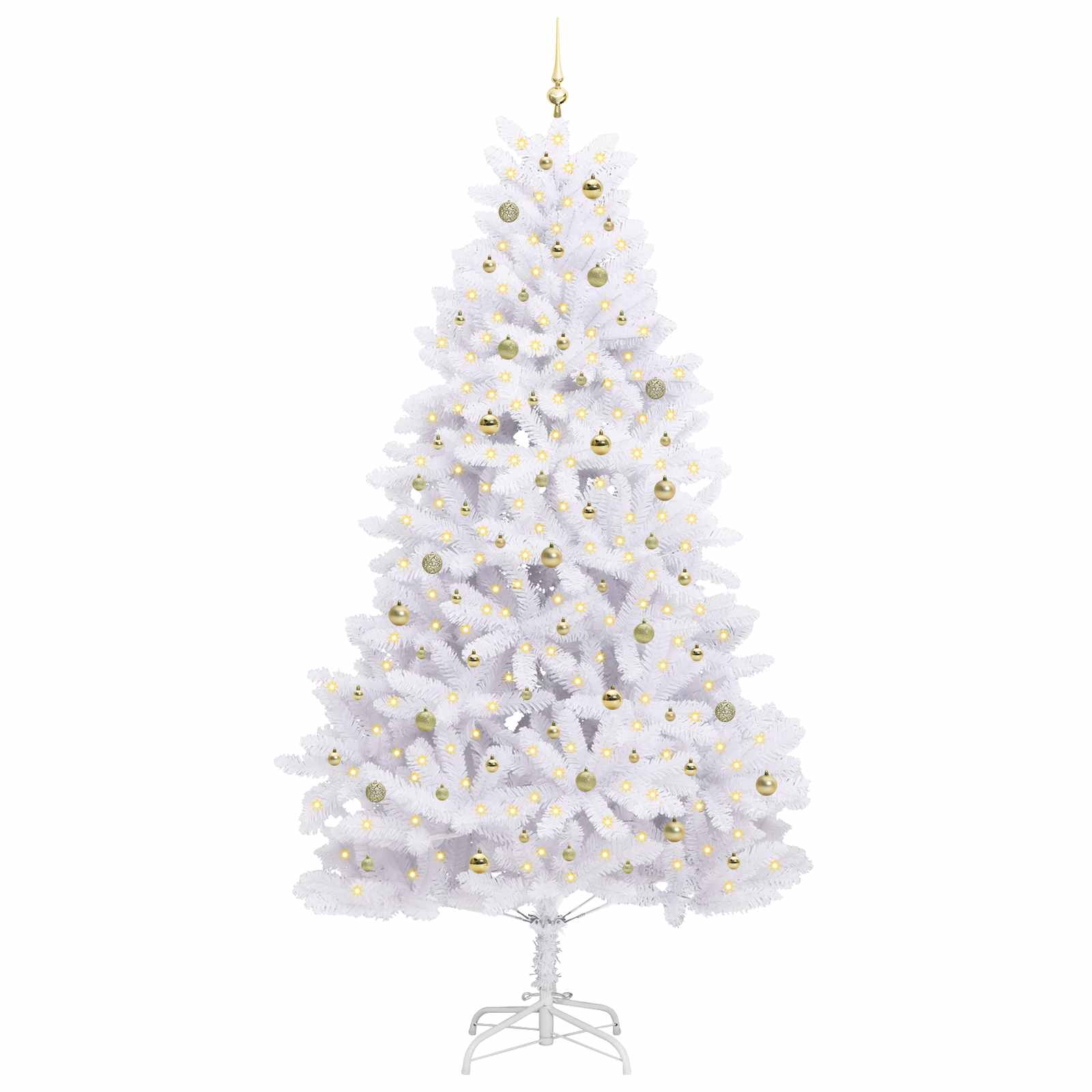 Sapin de Noël Artificiel à Branches Articulées Blanc 270 cm – Image 3
