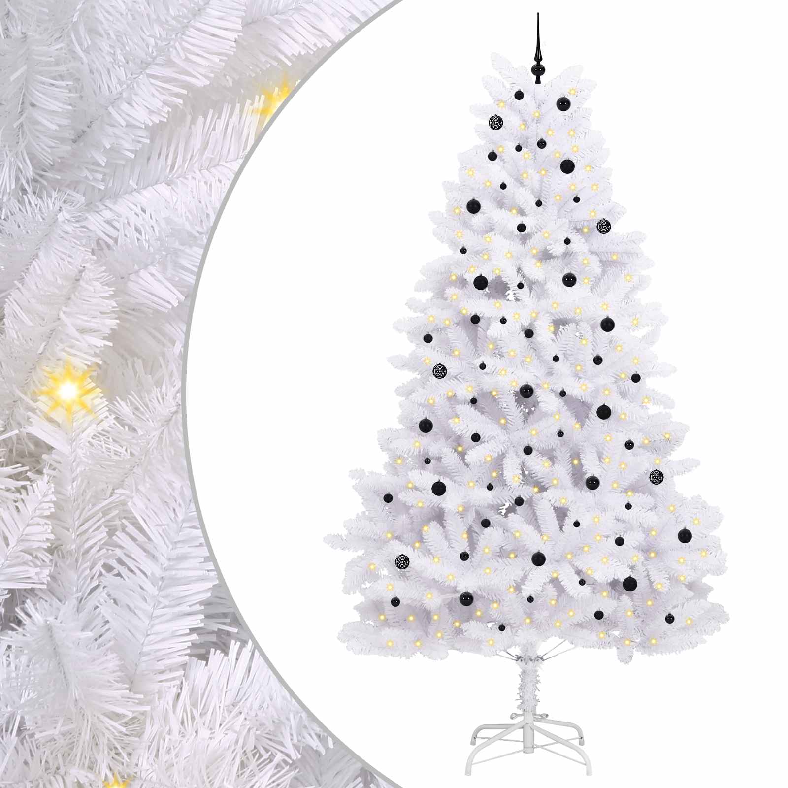 Sapin de Noël Artificiel à Branches Articulées Blanc 300 cm – Image 2