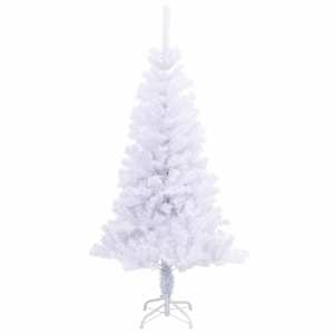 Umělý vánoční stromeček s stojanem Bílá 120 cm PVC a ocel - obrázek 5