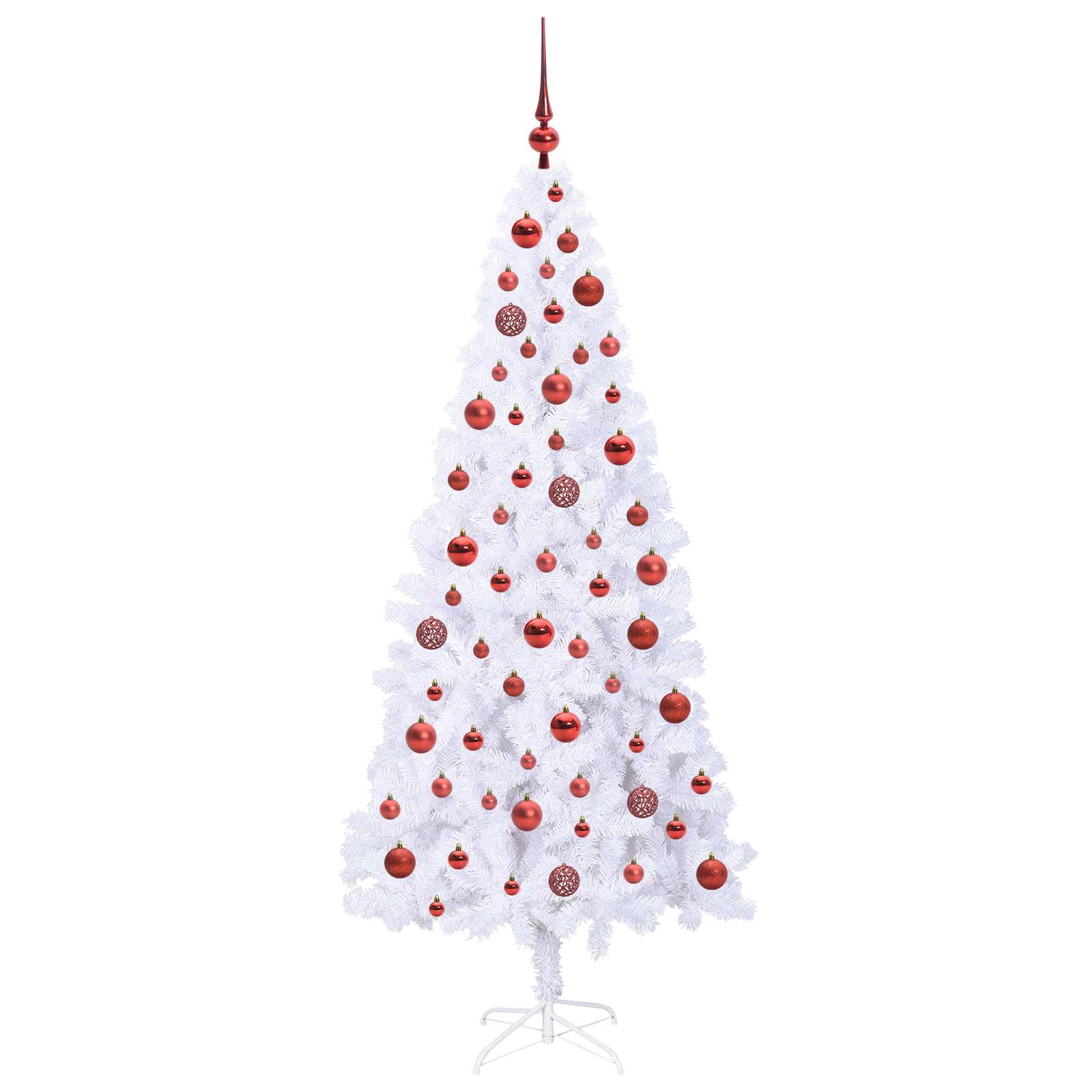 Sapin de Noël artificiel avec 300 LED Blanc 180 cm PVC et Acier – Image 4